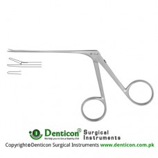 McGee Micro Alligator Forceps Smooth-Straight Stainless Steel, 8 cm - 3" Jaw Size 4.0 x 0.8 mm